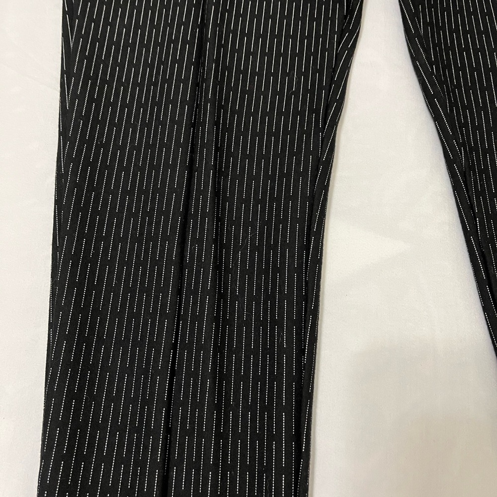 Lark + Grey Black Striped Stretchy Pants Size PL - Picture 3 of 5